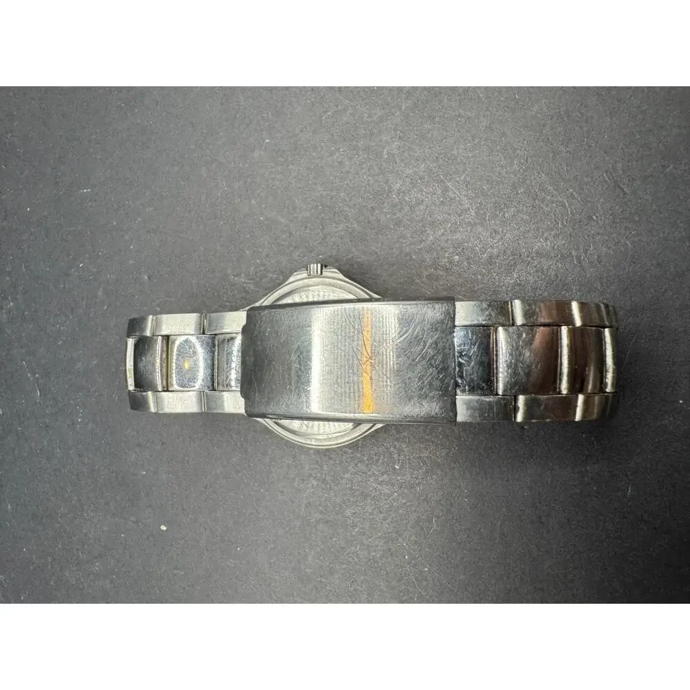 Armitron Day-Date Round Watch Stainless Steel 20/4157 Water Resistant 165ft